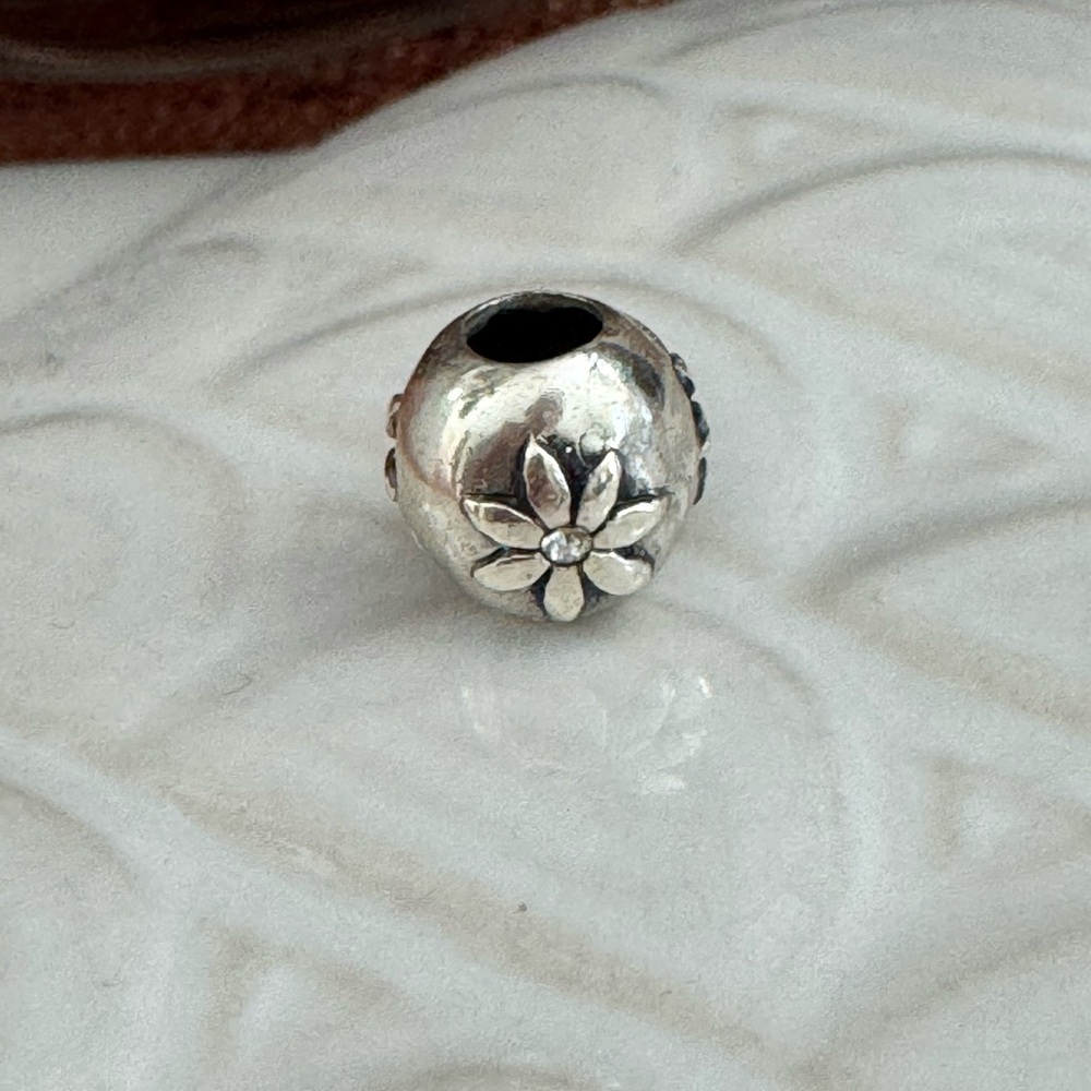 Sterling Silver Flower Charm Bead